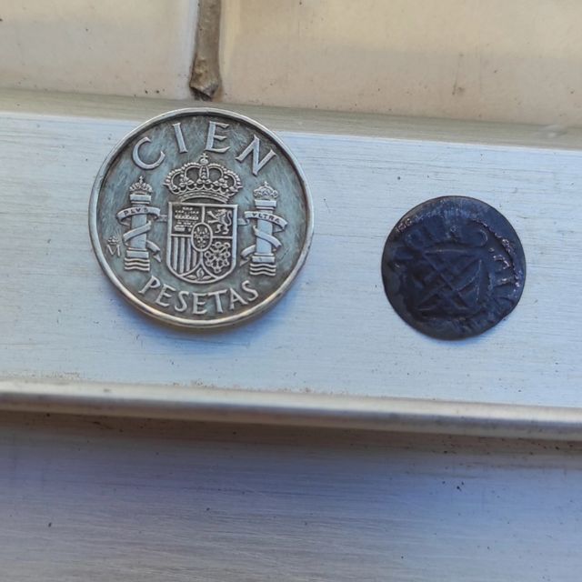 Monedas de Franco y Juan Carlos Primer