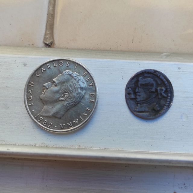 Monedas de Franco y Juan Carlos Primer