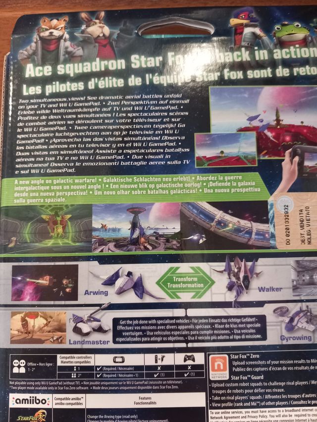 Starfox wii u premiere edition, edizione da collez