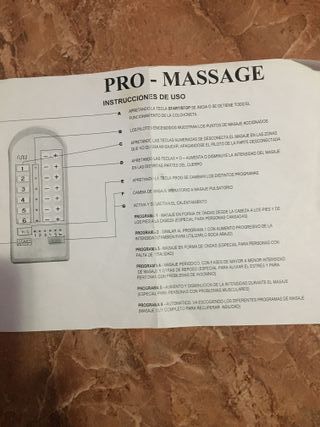 Colchoneta de masaje