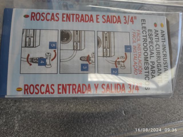 Pack filtro lavadora silicofosfatos