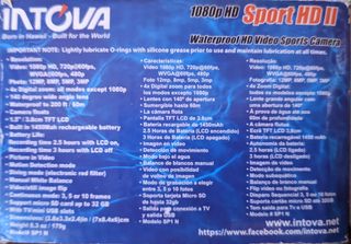 CÁMARA FOTOVIDEO BUCEO INTOVA HD SPORT