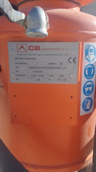 Maquina de arena para decapar