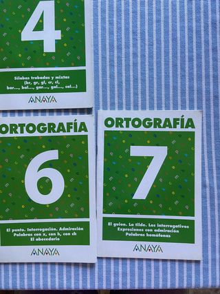 Lote de cuadernillos de ortografía