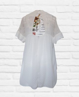 Vestido corto bordados Zara Talla S