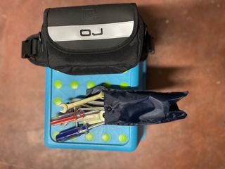 Borsello OJ da moto completo di attrezzi nuovo.