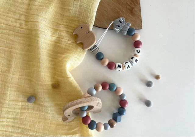 🐘 Chupetero y mordedor personalizado 🐘