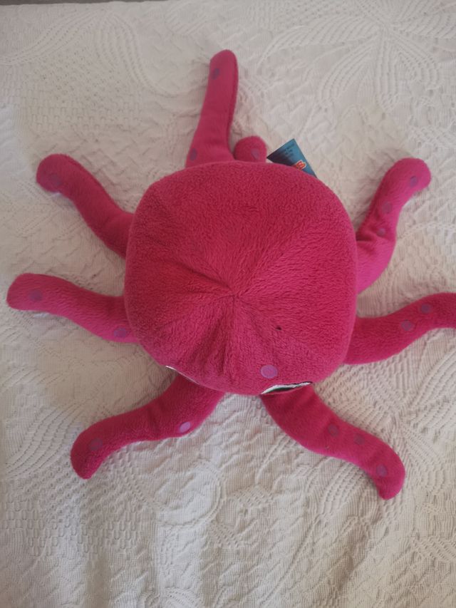 Peluche pulpo rosa
