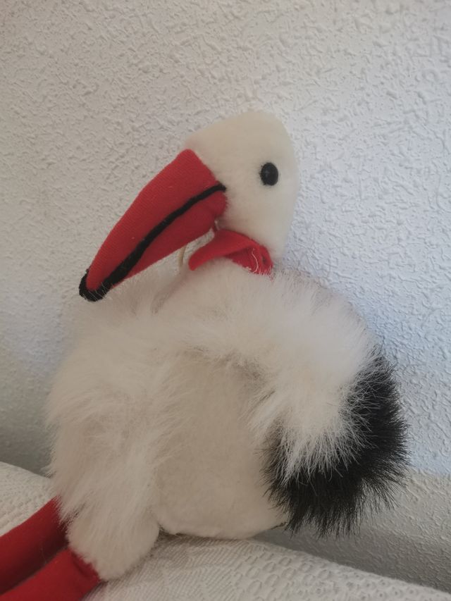 Peluche cigüeña