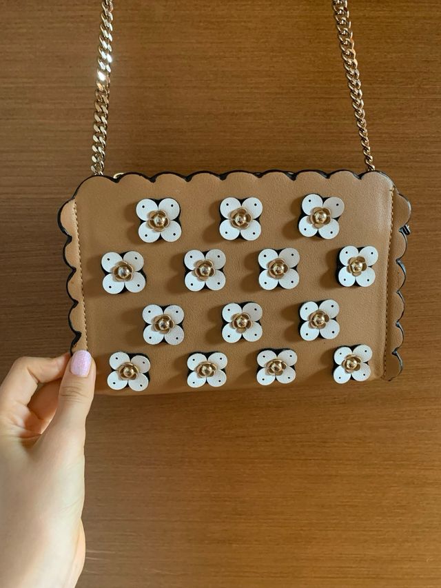 Mini borsa a tracolla margherite