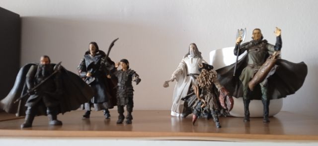 Lote de 6 figuras del señor de los anillos