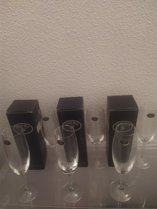 Juego de Cristalería de Bohemia