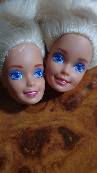 CABEZAS DE BARBIE Y SINDY