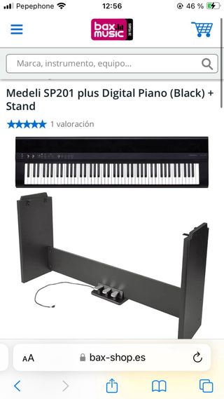Piano eléctrico Medeli SP201 blanco