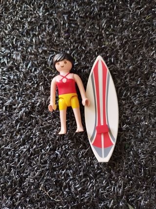 Playmobil surfista con tabla de surf 