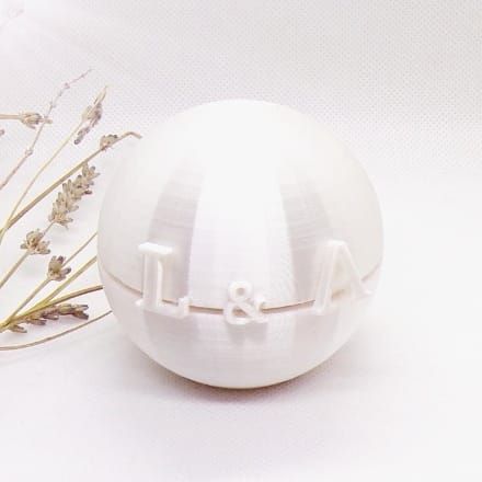 Anelli, scatola nuziale personalizzata fatta a mano