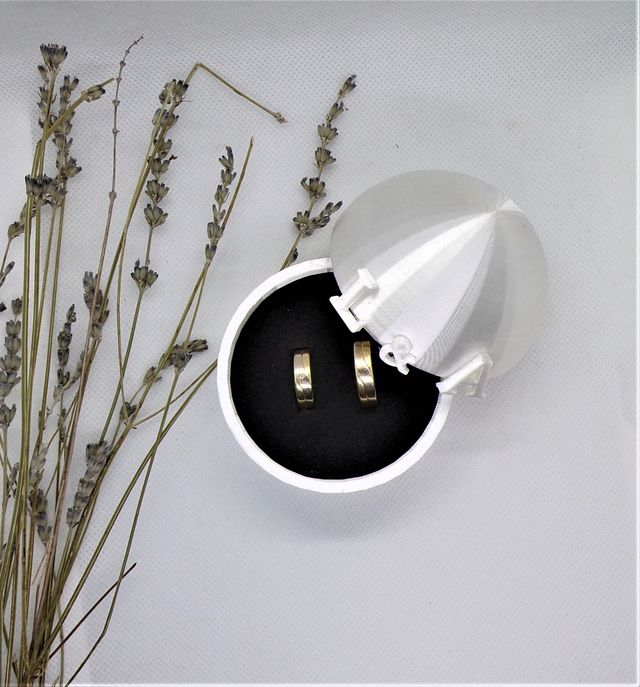 Anelli, scatola nuziale personalizzata fatta a mano