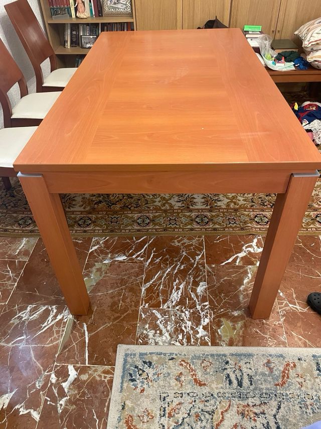 Mesa comedor extensible y 8 sillas