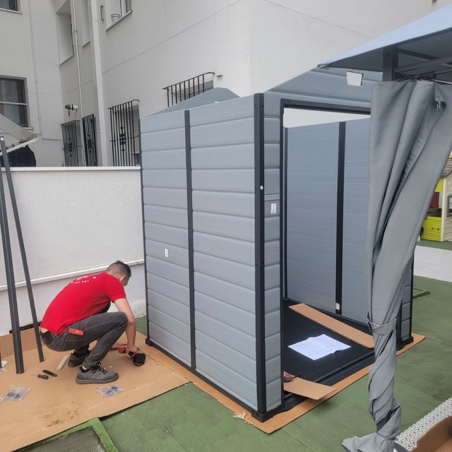 Montaje Casetas Carpas Muebles Leroy Carrefour