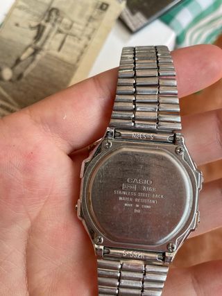 reloj casio plata