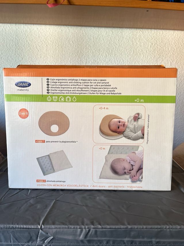 Cojin ergonomico antiahogo 2 etapas cuna y capazo