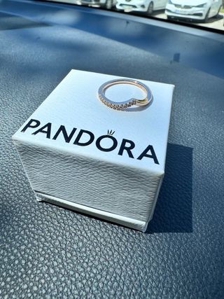 Anillo pandora oro rosa