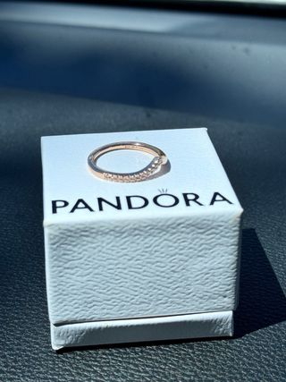 Anillo pandora oro rosa