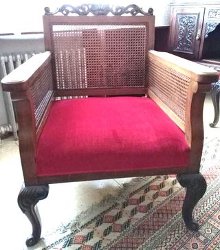 2 SILLONES DE MADERA ANTIGUOS. VINTAGE
