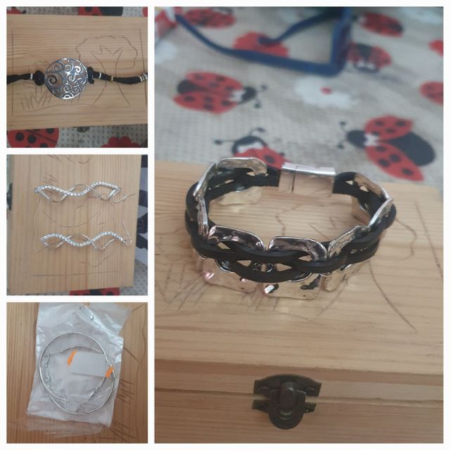 Lote pendientes, collares, pulseras...