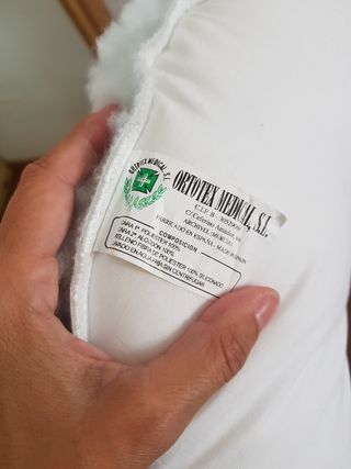Cojín redondo antiescaras blanco