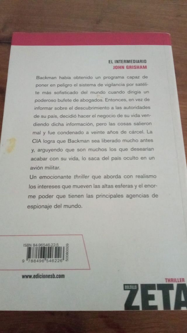 El intermediario.John Geisham