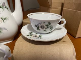 Juego de cafe 15 piezas porcelanas vista alegre