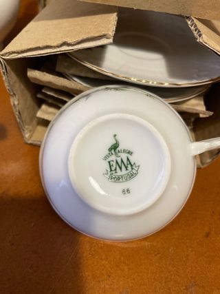 Juego de cafe 15 piezas porcelanas vista alegre