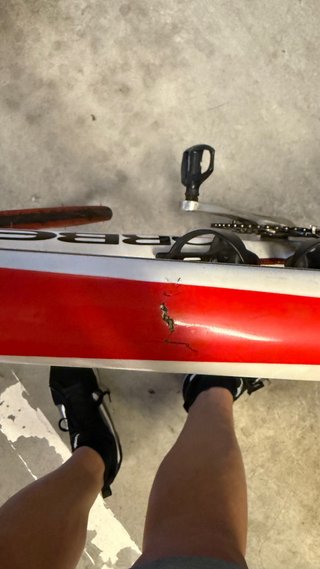 Bicicleta carbono FISURA en cuadro