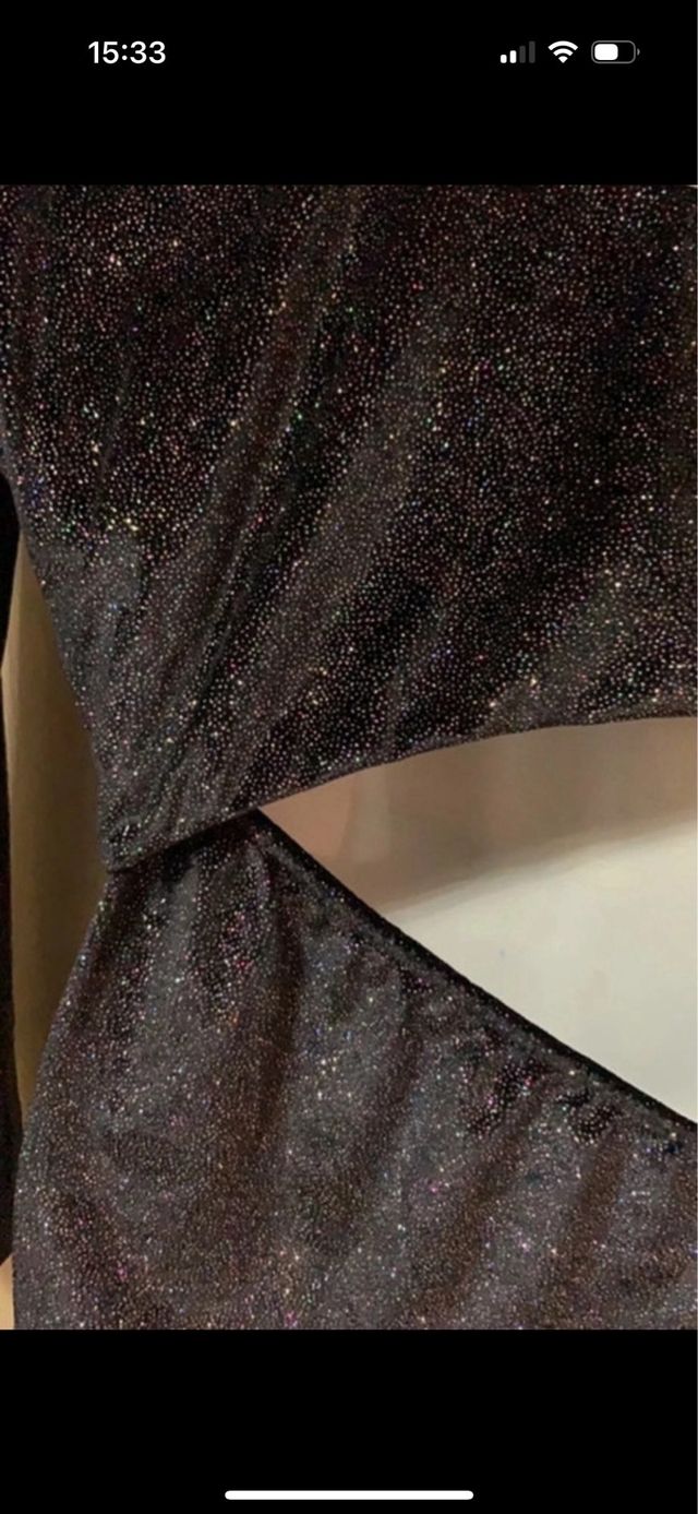 Vestito monospalla lurex nuovo