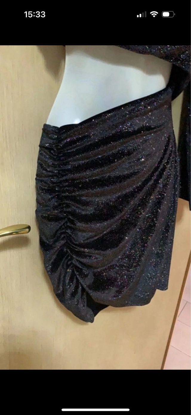 Vestito monospalla lurex nuovo