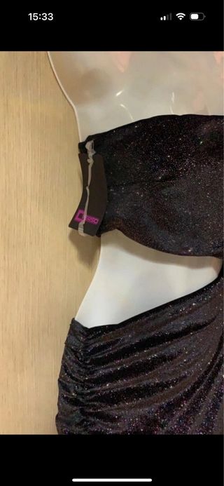 Vestito monospalla lurex nuovo