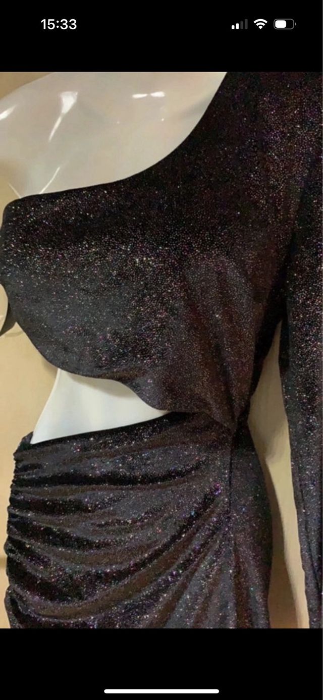 Vestito monospalla lurex nuovo