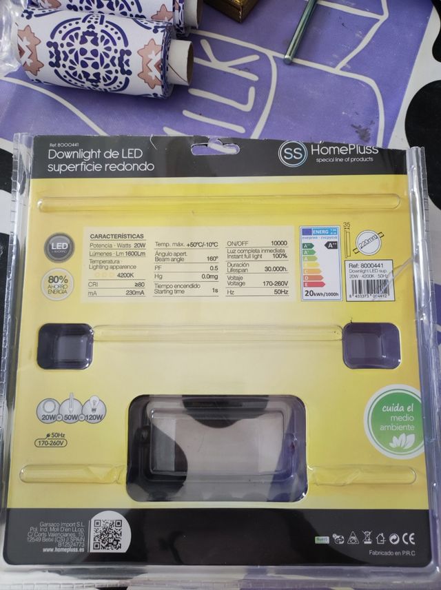 Plafón led superficie