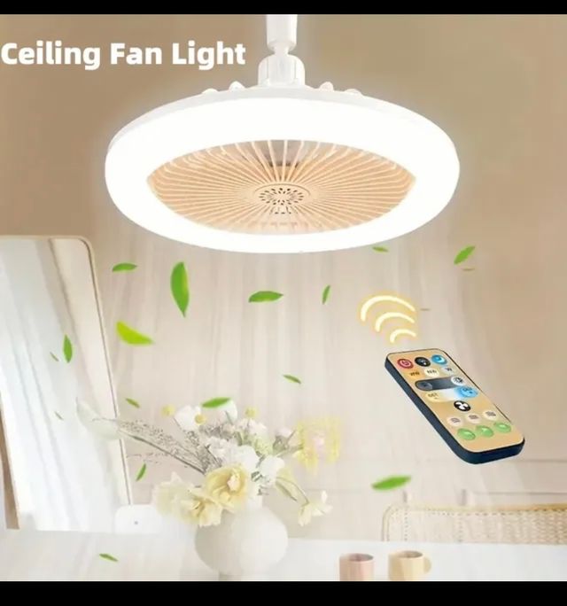 Lámpara LED de Techo con Ventilador