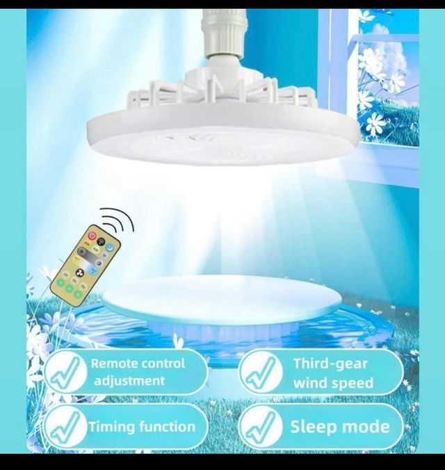 Lámpara LED de Techo con Ventilador