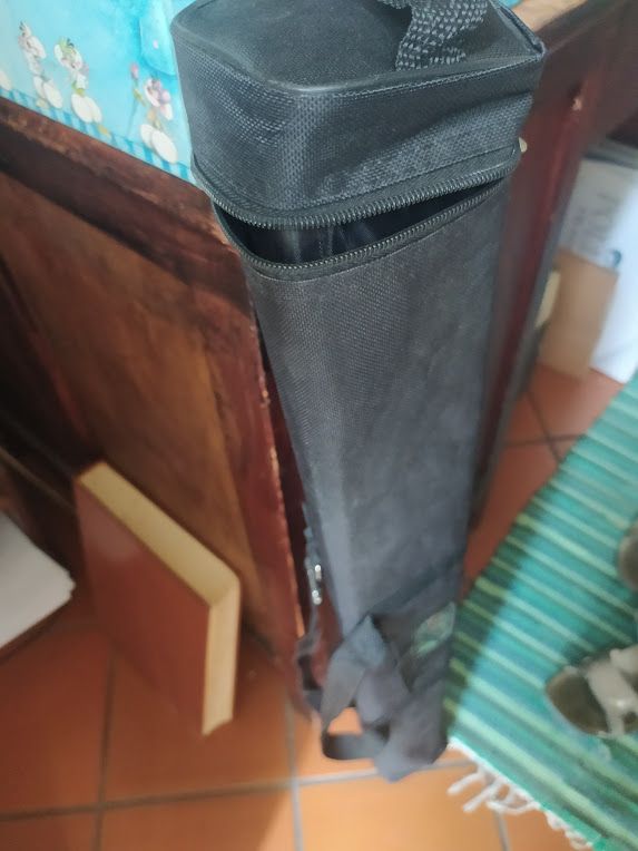 tubo portadisegni in tessuto spallabile 85 cm