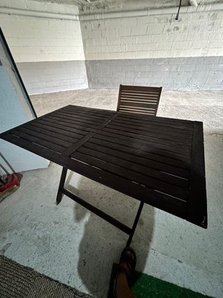 Mesa madera jardín IKEA