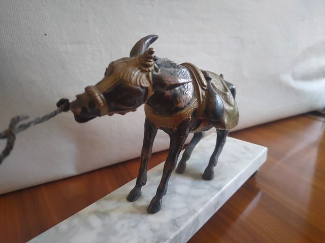 Figura bronce Sancho Panza y el burro