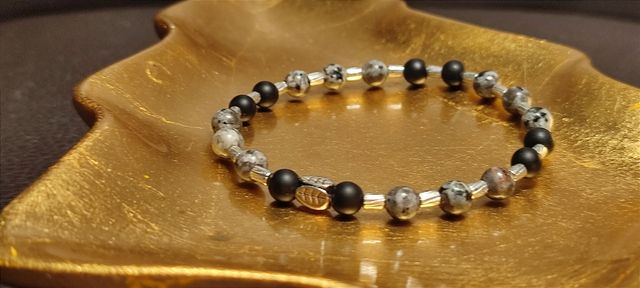 Bracciale elastico unisex pietra nature