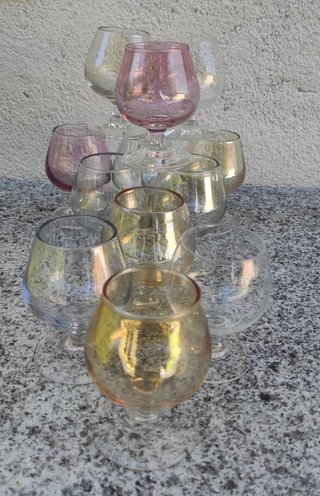 Copas de cognac, brandy...