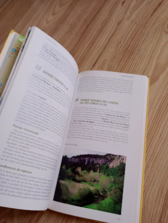Libro de guía y mapa de la naturaleza de