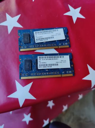 Memoria RAM SODIM 2 x 1 gb