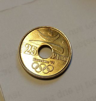 Moneda 25 pesetas Olimpiadas Barcelona