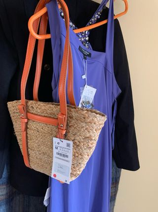 Bolso de mimbre de Zara